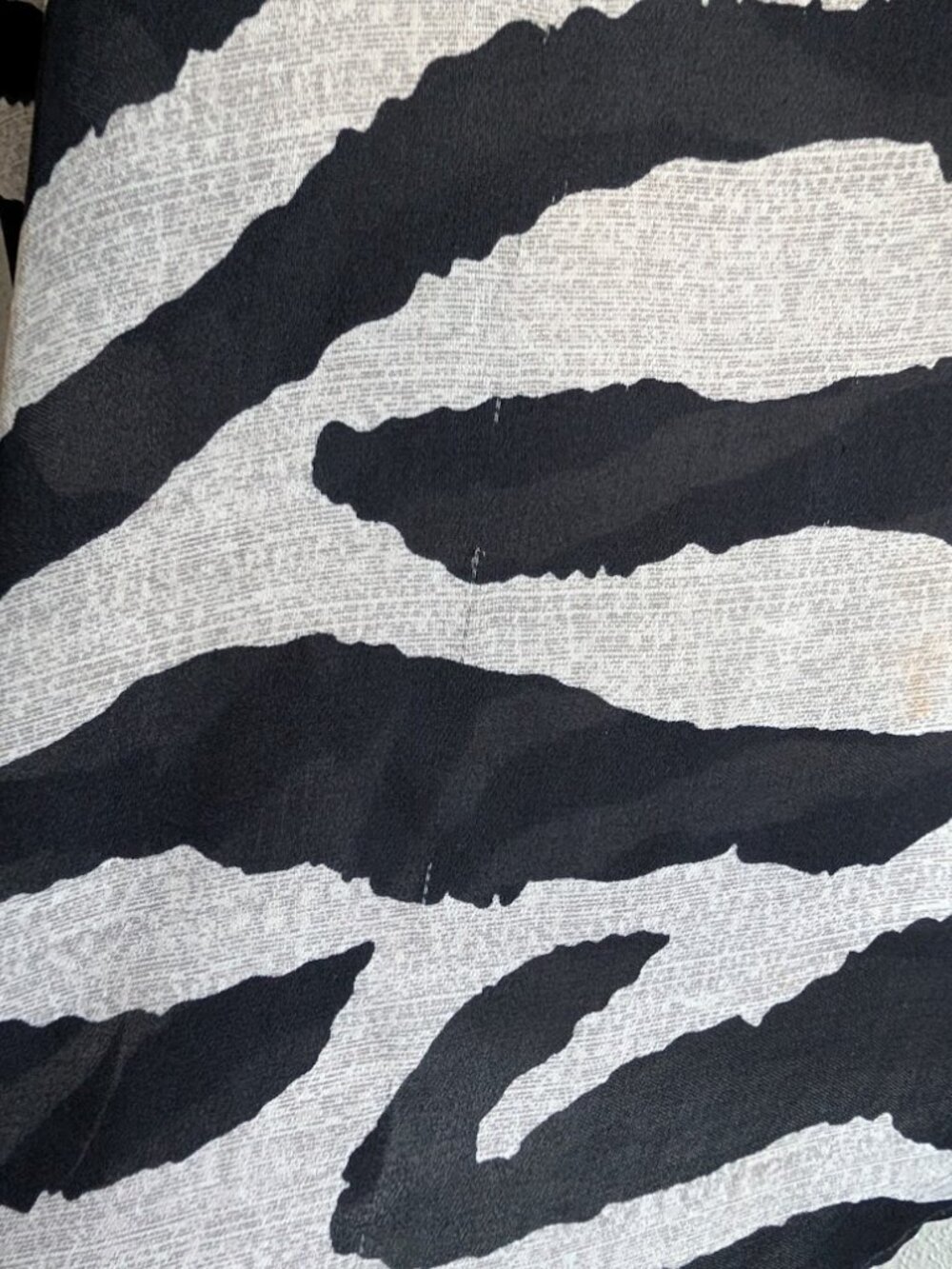 Cabi | Zebra Print Mixed Media Tank | Size L - Picture 4 of 7